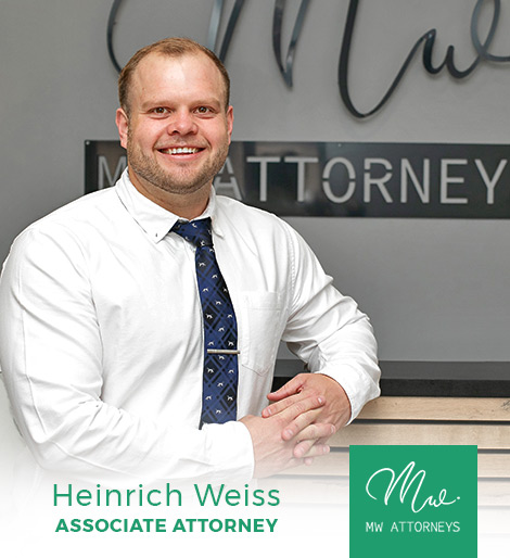 Heinrich Hugo Weiss - MW Attorneys Our Services