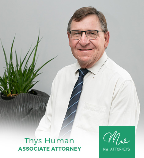 Thys Human - MW Attorneys Our Services