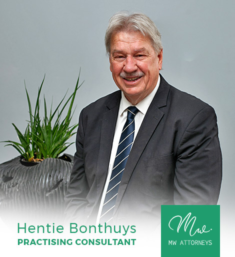 Hentie Bonthuys - MW Attorneys Our Services